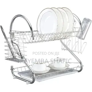 2 Tier Stainless Steel Dish Rack