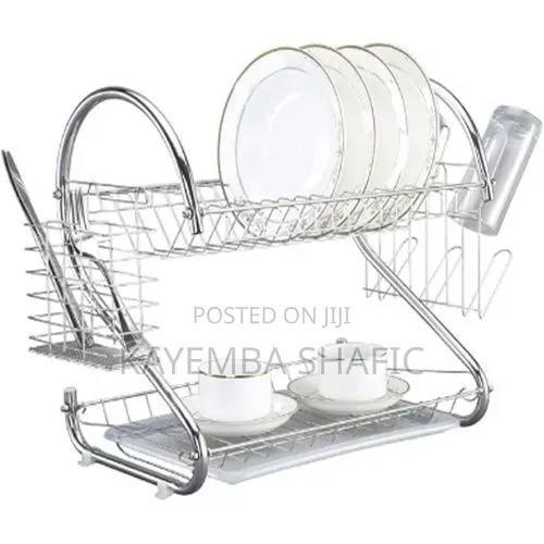 2 Tier Stainless Steel Dish Rack