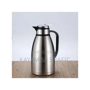 Always Vacuum Flask (Pressing) 2 Litres - Silver, Black.
