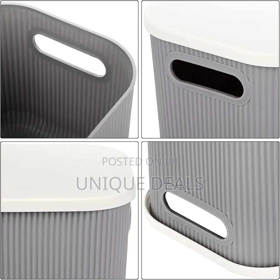 4pcs Plastic Storage Boxes With Lids