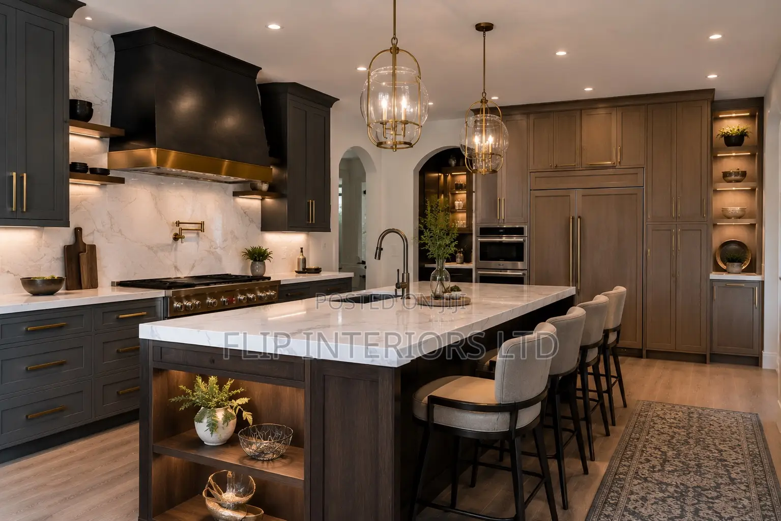 Modern Minimalist Kitchen Interior Remodeling Services