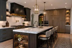 Modern Minimalist Kitchen Interior Remodeling Services