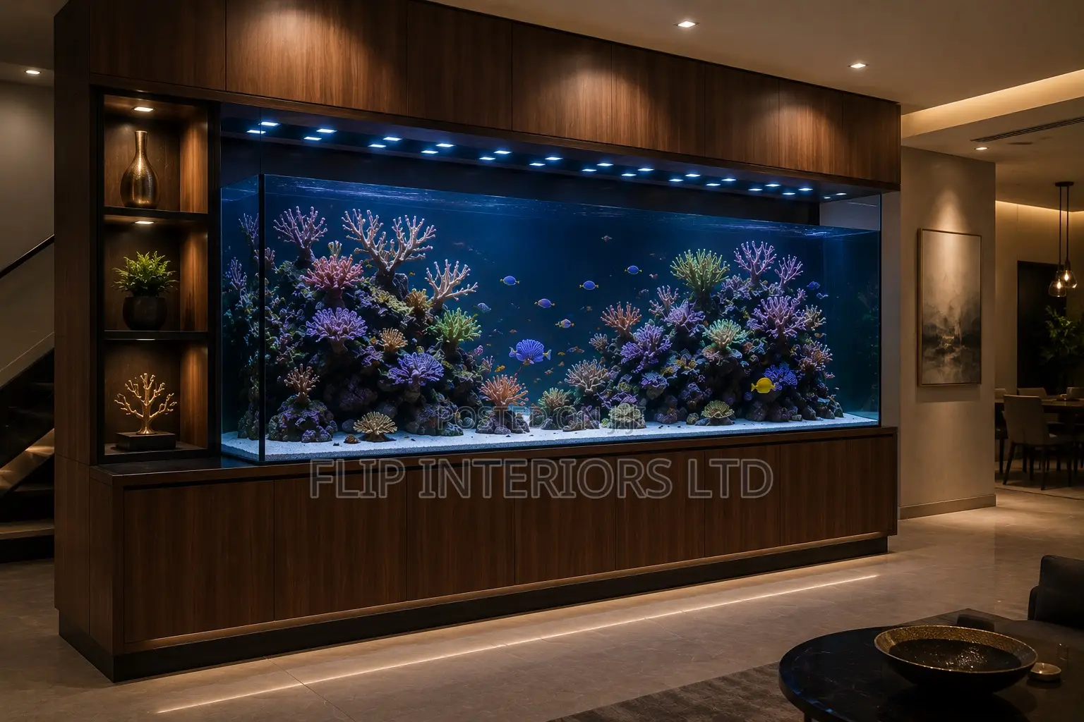 High-End Aquarium Cabinet Lighting Installations