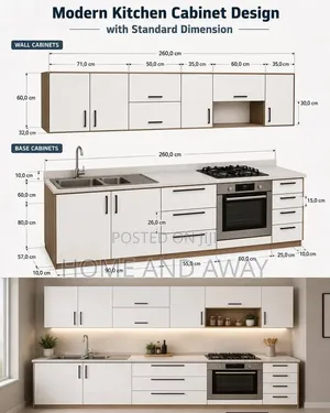 Modern Parallel Kitchen Cabinets From 905,000/- Per Running Meter