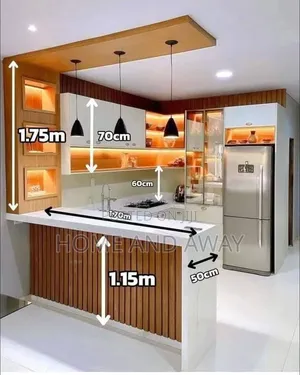 Well Measured Fitted Kitchen Cabinets in Any Colour From 7,800,000/-