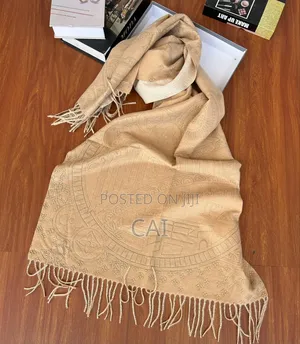 Beige Hermès New Libris Scarf