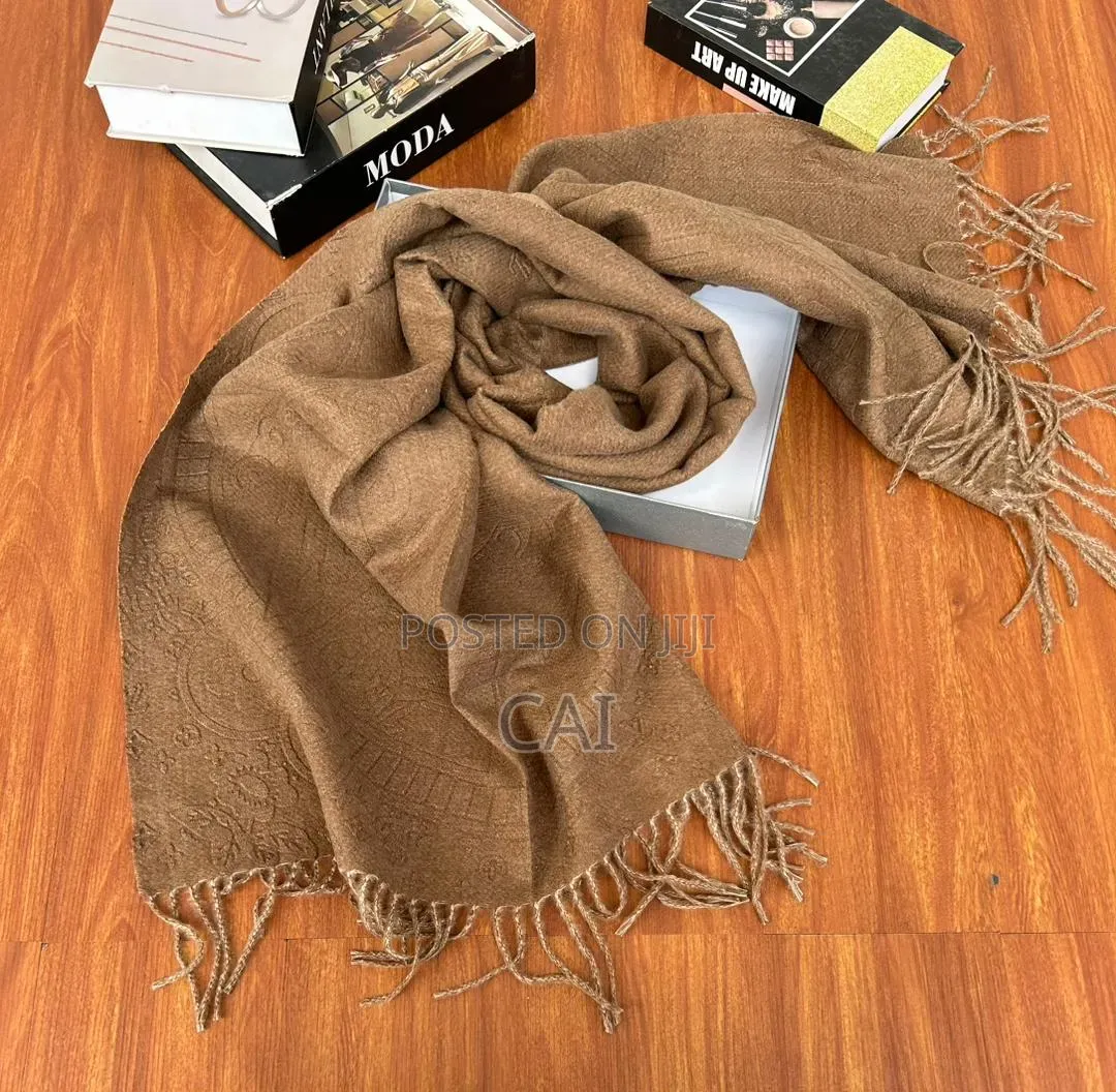 Beige Hermès New Libris Scarf