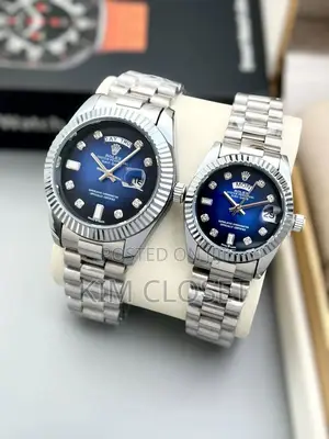 Silver Couple Watch