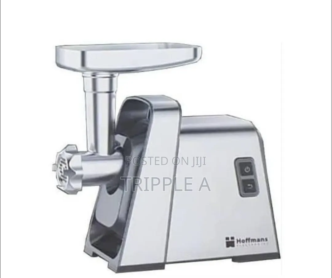 Hoffmans Electric Meat Grinder Mincer Machine-Silver