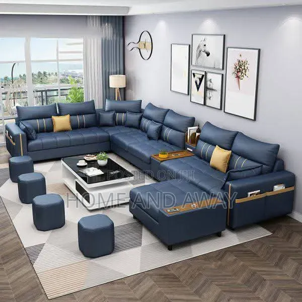 Blue Shade U Sofas 10 Seaters From 2,500,000/- With Free Delivery