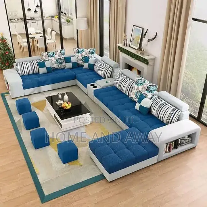 Blue Shade U Sofas 10 Seaters From 2,500,000/- With Free Delivery