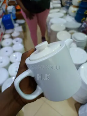 White Porcelain Teapot.