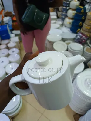 White Porcelain Teapot.