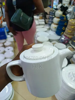 White Porcelain Teapot.