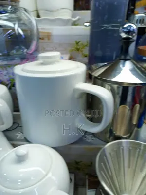 White Porcelain Teapot.