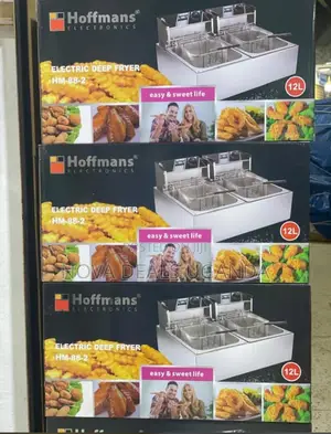 Hoffmans 12l Deep Fryer – Dual Basket Commercial Electric Fryer 5000w