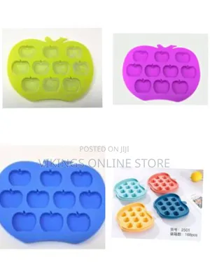 Apple Shape Silicone Mould Mold Ice Cube Tray Wax Melt Chocolate Fruit