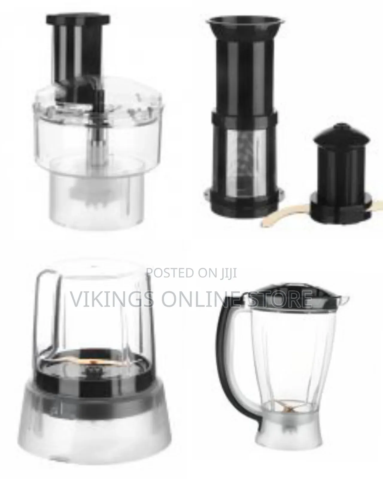 Hoffmans 10 In1 Juicer Blender Extractor Mincer Food Processor -Clear