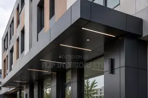 Modern Aluminum Composite Canopy Facade Installations