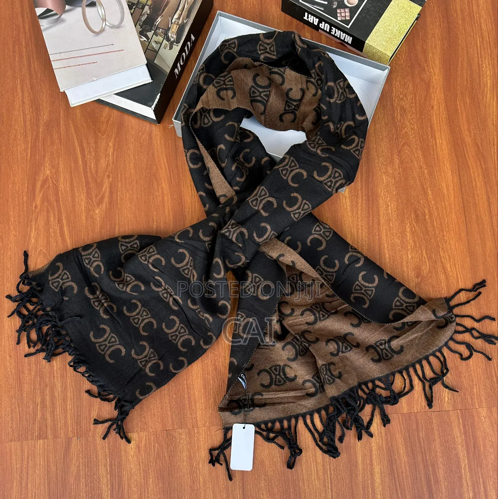 Celine Triomphe Monogram Scarf