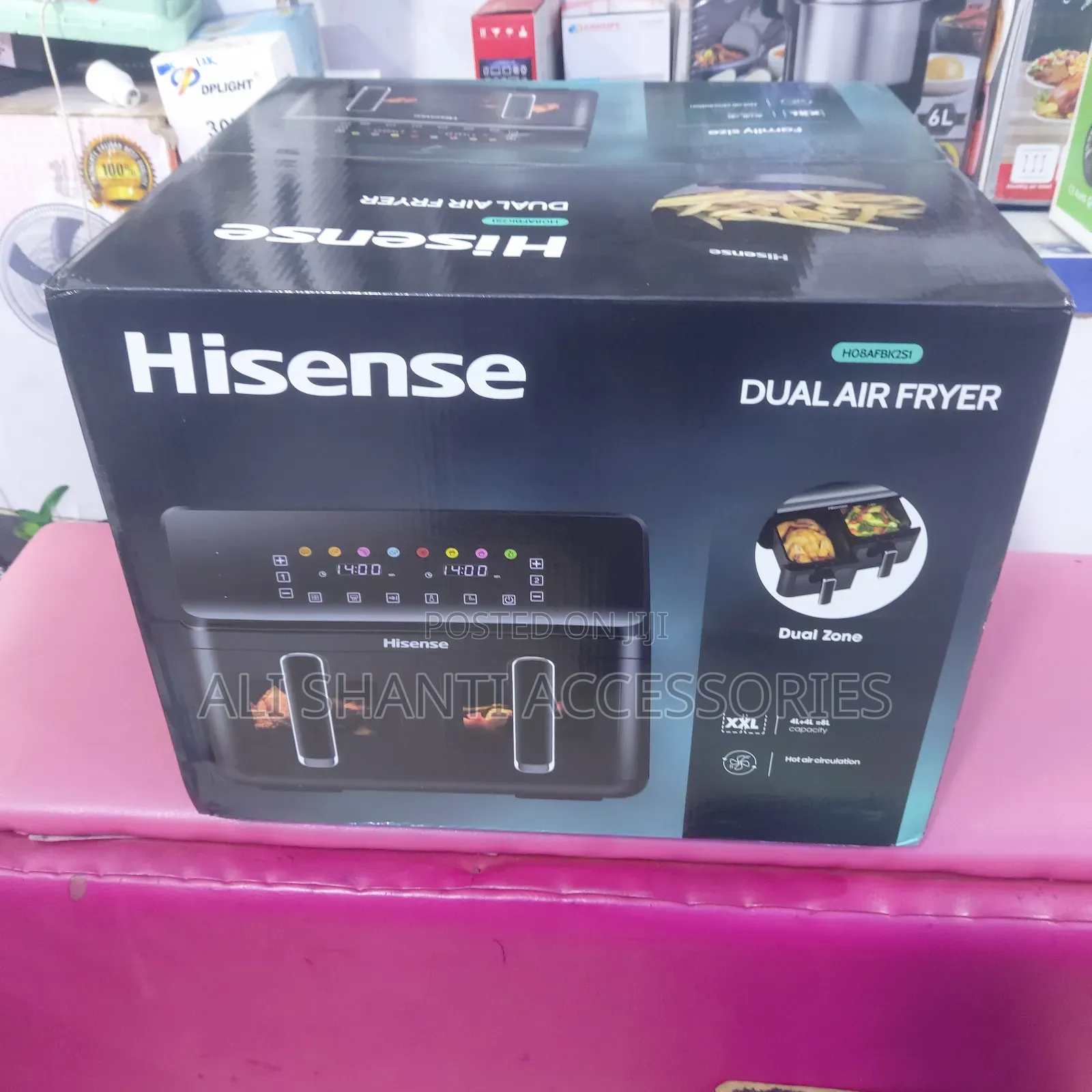 Dual Window Hisense Air Fryer 4 + 4l