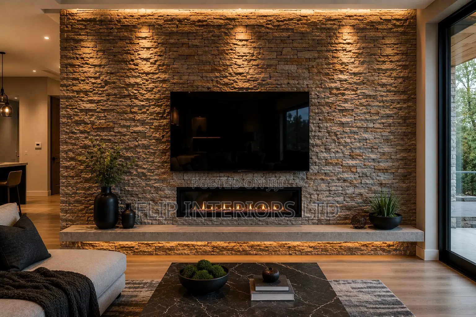 Contemporary Interior Stone Feature Wall Solutions
