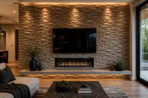 Contemporary Interior Stone Feature Wall Solutions
