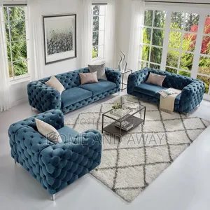 6 Seaters Chesterfield Velvet Box Sofas Any Colour From 2,500,000/-