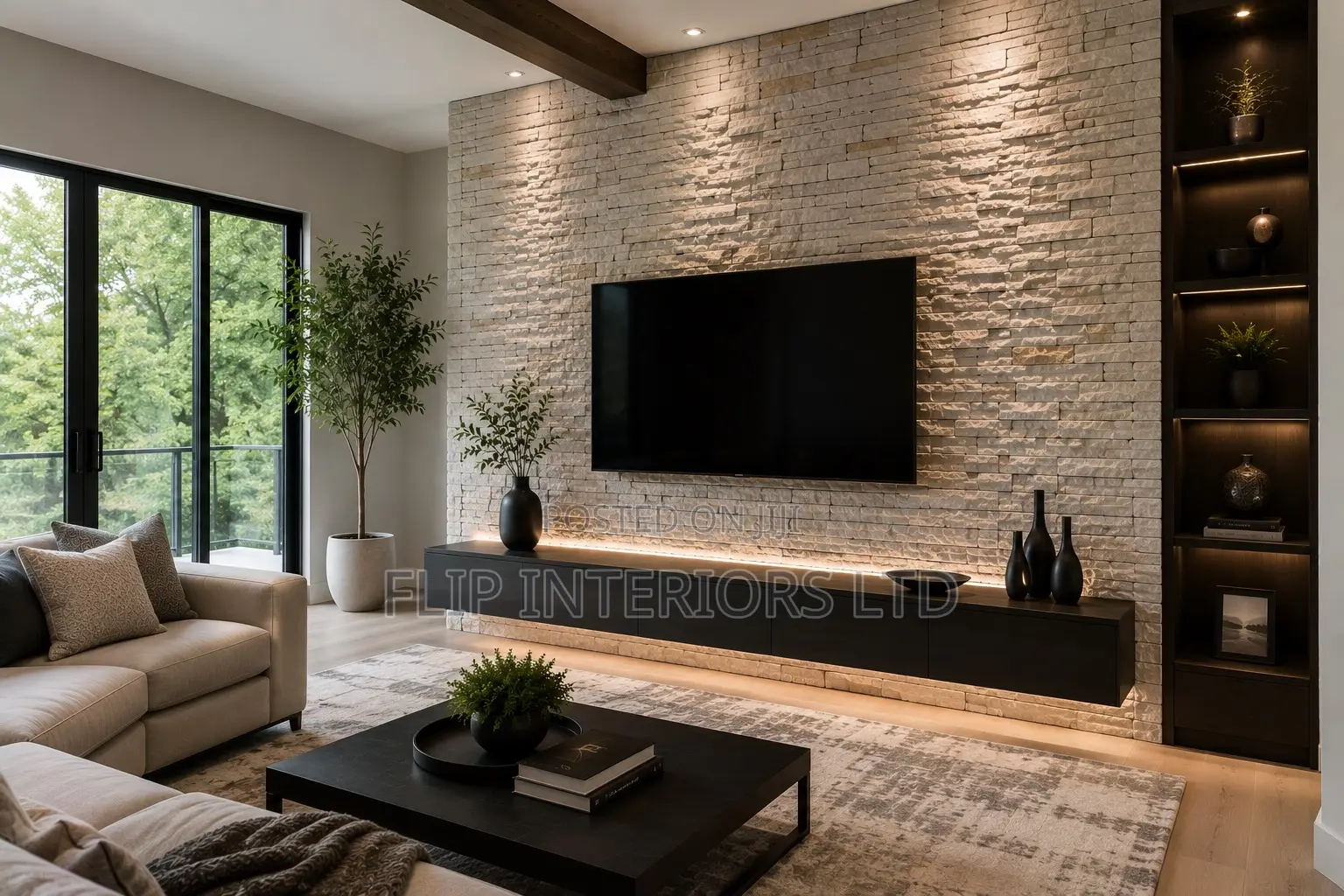 Contemporary Stone Accent Wall Construction Solutions