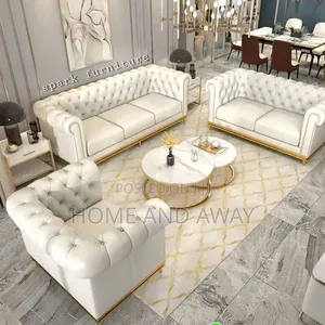 Original 6 Seaters Leather Chesterfield Sofas 2,500,000/- Any Colour