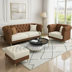 Chocolate Brown 5 Seaters Chesterfield Sofas With Delivery 1,700,000/-