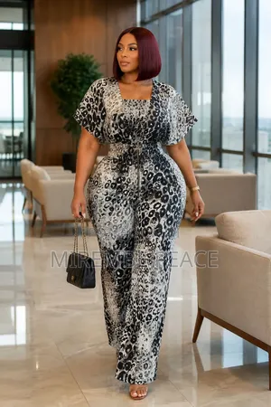 Ladies Animal Print Jumpsuit