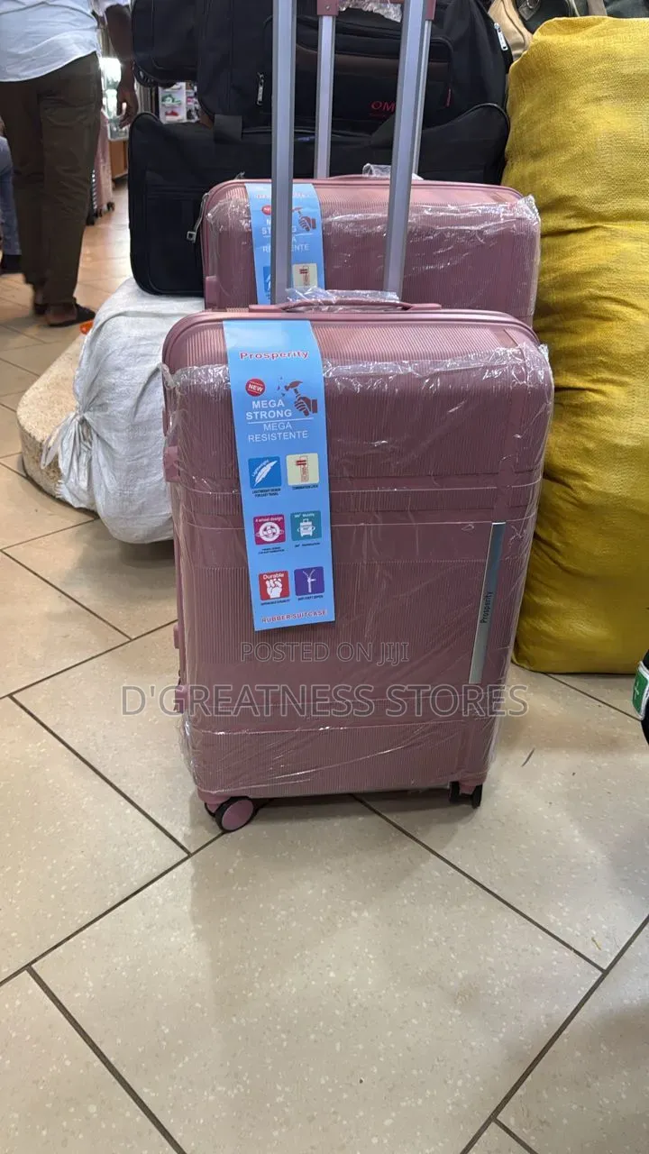 Rubber a Set of Suitcases