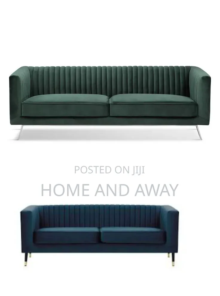3/2 Seaters Soft Velvet Sofas in Any Colour From 800,000/- + Delivery