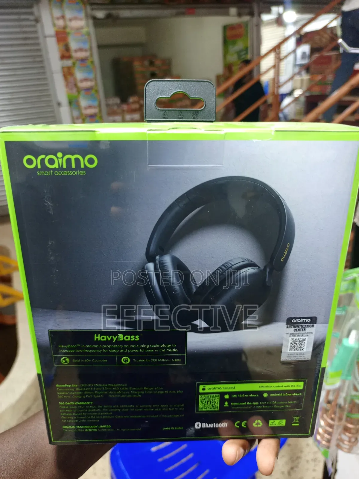 Oraimo Boompop Lite Head Set.