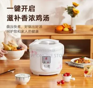 4l Decorative Electric Rice Cooker With Floral Design