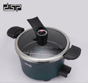 Multi-Function Electric Cooking Pot With Glass Lid
