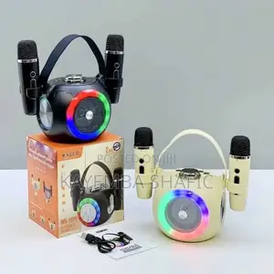 Wster Ws-1970 Portable Wireless Karaoke Speaker With 2 Wireless Mics