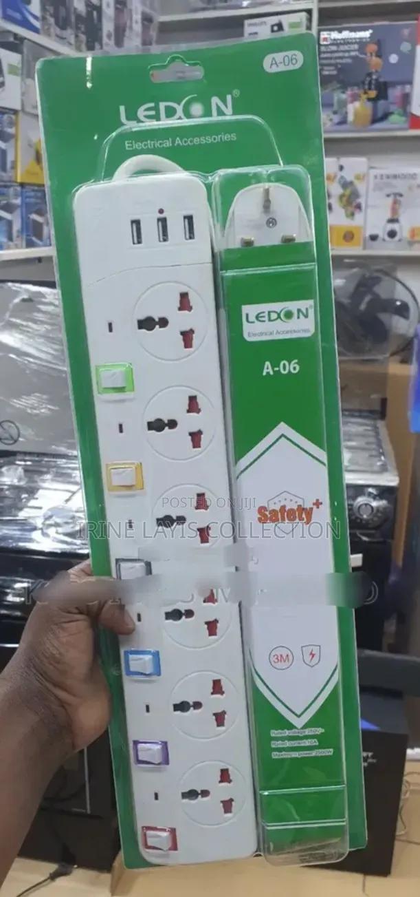 Lemon 6 Way Extension Socket.