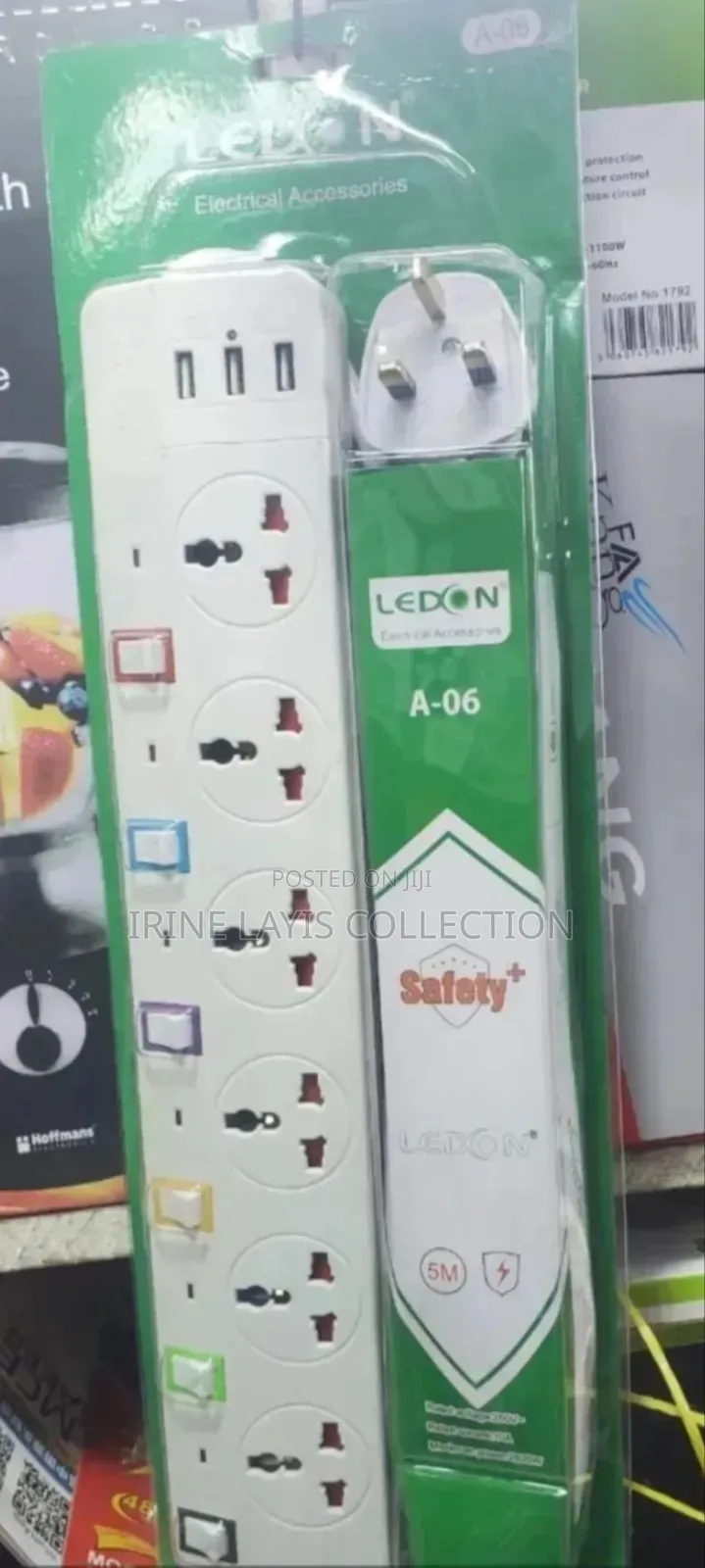 Lemon 6 Way Extension Socket.