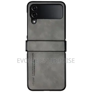 For Samsung Galaxy Z Flip4 Crystal Lambskin Folding Phone Case