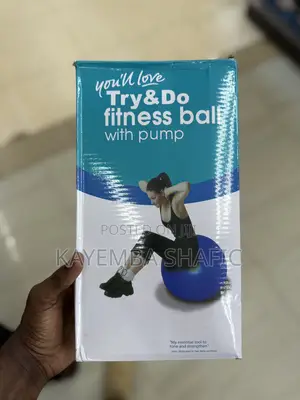 Try Do Professional Fitness Yoga Ball With Hand Pump (Brand New)
