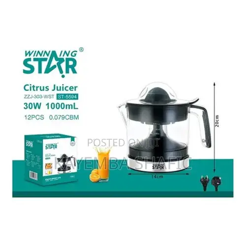 Winning Star Electric Citrus Juicer 750ml (Brand New)
