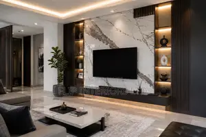 Stylish Marble Tv Wall Decorative Finishing Services
