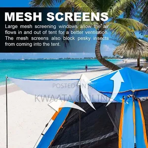 2 Person Manual Camping Tent, Easy Set Up Waterproof Dome Tent Outdoor