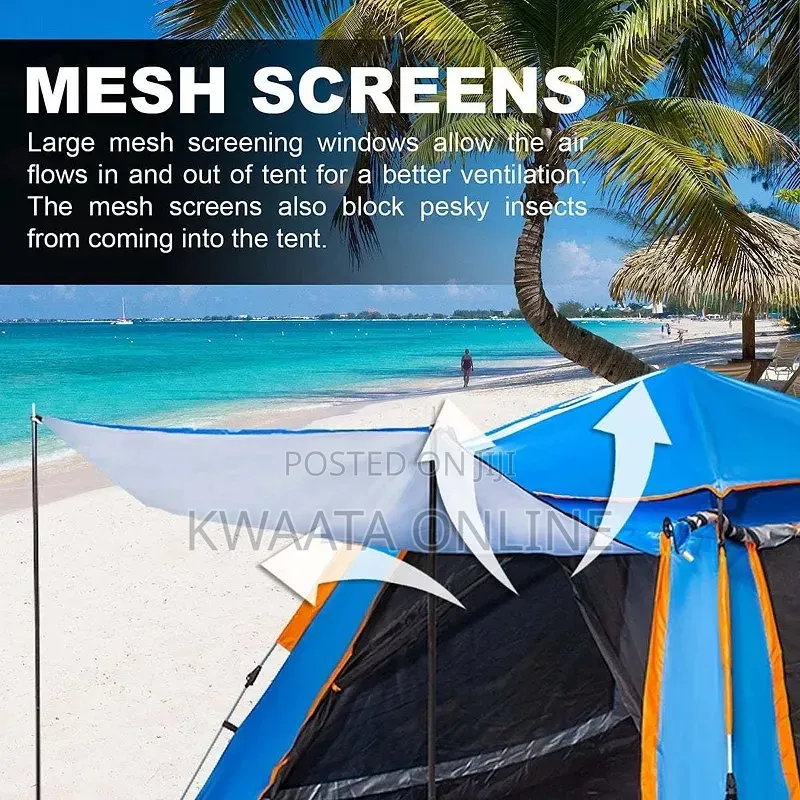 2 Person Manual Camping Tent, Easy Set Up Waterproof Dome Tent Outdoor