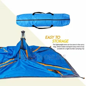 2 Person Manual Camping Tent, Easy Set Up Waterproof Dome Tent Outdoor