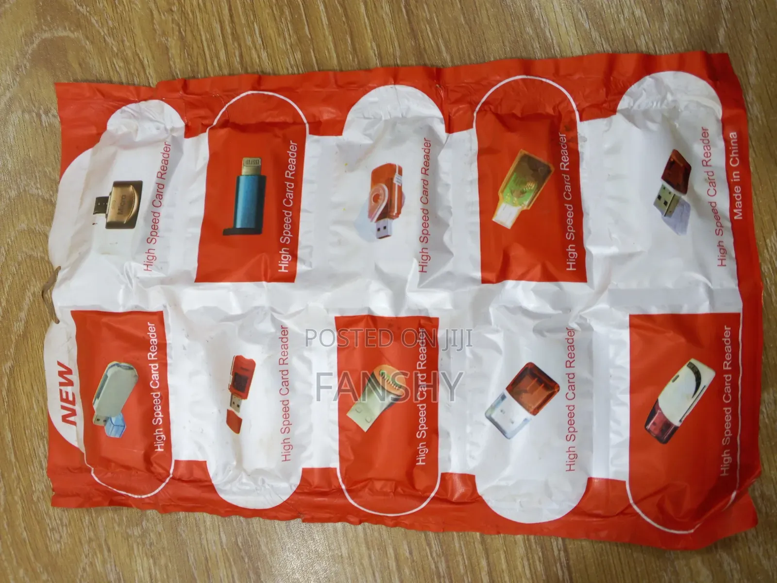 Memory Card Reader Chart - 10 Pieces