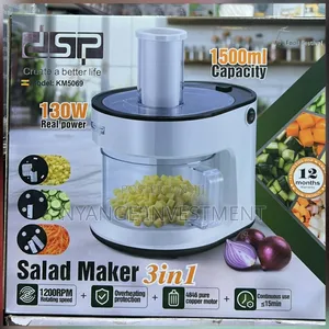3*1 Electric Salad Maker,Food Processor With a 130w Motor,