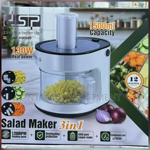 3*1 Electric Salad Maker,Food Processor With a 130w Motor,